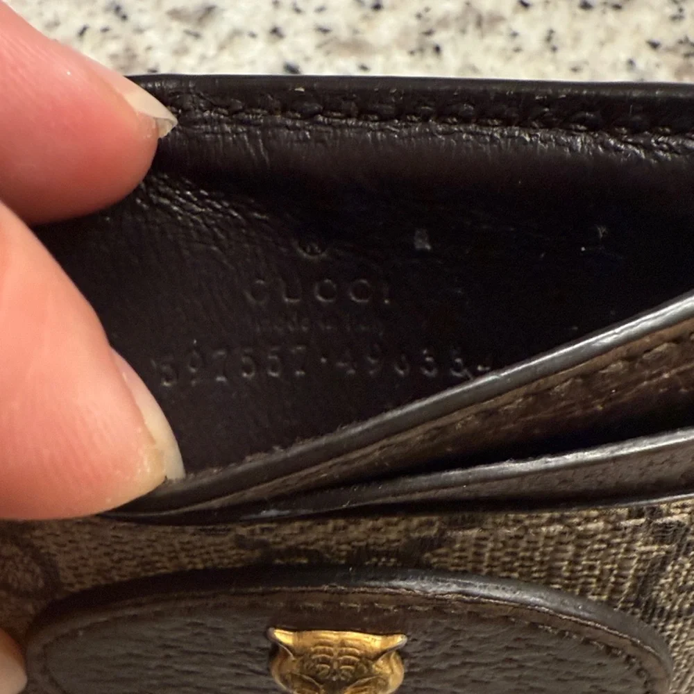 Gucci Brown and Cream Card Holder - Picture 4 of 4